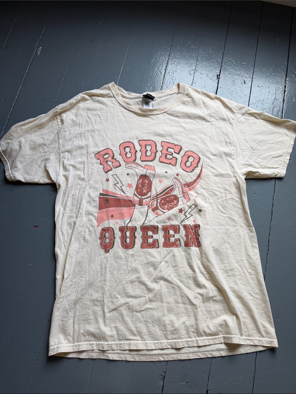 Rodeo Queen Graphic Tee - Cream